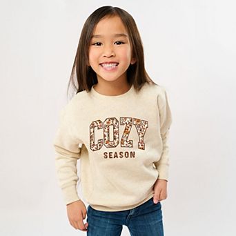 Cozy Season Floral - Youth Graphic Sweatshirt