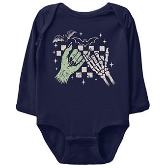 Pinky Promise Skeleton - Infant Long Sleeve Bodysuit