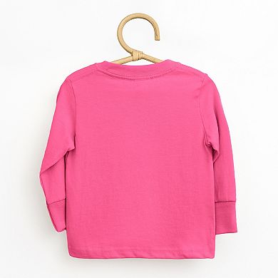 Hey There Pumpkin Checkered - Toddler Long Sleeve Graphic Tee