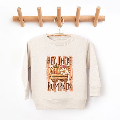Hey There Pumpkin Stripes - Youth Graphic Sweatshirt