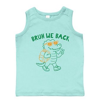 Bruh We Back Crocodile - Toddler Graphic Tank