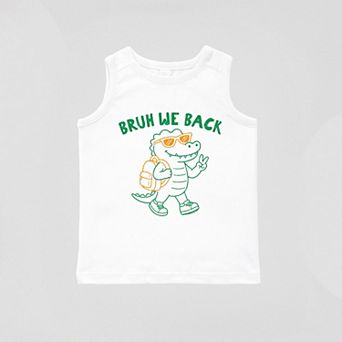 Bruh We Back Crocodile - Toddler Graphic Tank