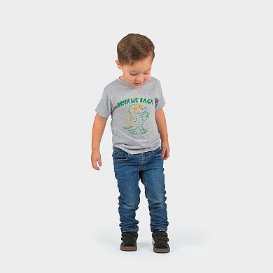 Bruh We Back Crocodile - Toddler Short Sleeve Graphic T-Shirt