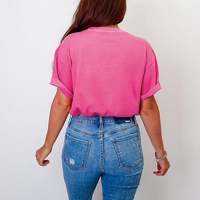 Summer Mode Distressed - Women's Garment Dyed Graphic T-Shirt