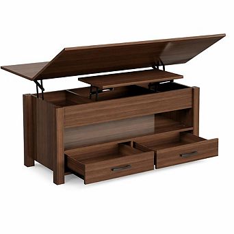Lift Top Coffee Table with Storage, Multi-Function Convertible Coffee Table for Living Room