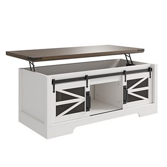Lift Top Coffee Table, Coffee Table with Storage Shelf/Hidden Compartment, Lift Tabletop
