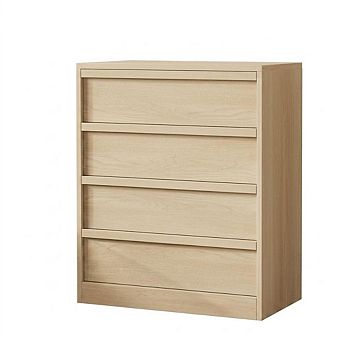 4 Drawer Dresser for Bedroom, Large Storage, Wooden Modern Bedside End Table for Living Room