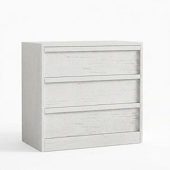 3 Drawer Dresser for Bedroom, Large Storage, Wooden Modern Bedside End Table for Living Room