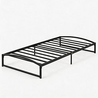Low Profile Bed Frame, Metal Platform, 10 Inch Steel Slats, Noise-Free, No Box Spring Needed