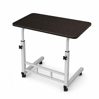 32" Small Standing Desk with Wheels,Mobile Stand Up Desks Adjustable Height Laptop Standing Table