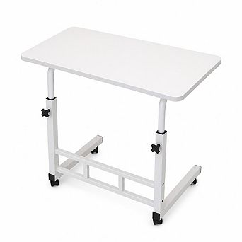 32" Small Standing Desk with Wheels,Mobile Stand Up Desks Adjustable Height Laptop Standing Table