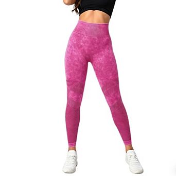 Women's Seamless Leggings Lifting Panels Ribbed High Waist Tummy Control Full Length Pants