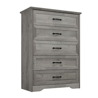 5-Drawer Dresser Storage Cabinet, Chest of Drawers, Large Storage Closet Organizers for Living Room