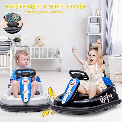 Electric Bumper Car for Toddlers - 6V Ride On Toy with 360° Spin
