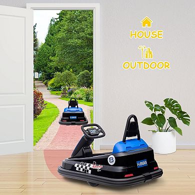 Electric Bumper Car for Toddlers - 6V Ride On Toy with 360° Spin
