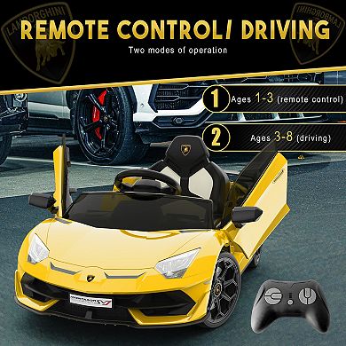 Licensed 12V Lamborghini Electric Ride-On Car for Kids
