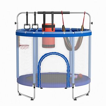 Trampoline for Kids, 400Lbs Capacity, Mini Toddler Trampoline with Safety Enclosure Net