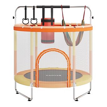 Trampoline for Kids, 400Lbs Capacity, Mini Toddler Trampoline with Safety Enclosure Net