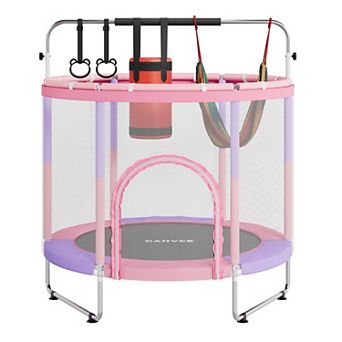 Trampoline for Kids, 400Lbs Capacity, Mini Toddler Trampoline with Safety Enclosure Net