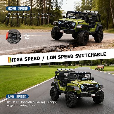 Kids 24V 2-Seater Ride-On Car 4WD Electric Truck