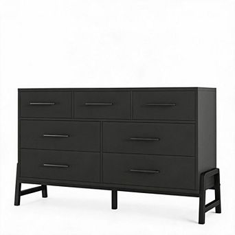 7-Drawer Dresser for Bedroom, Freestanding Wooden Storage Cabinet, Multi-Functional Organizer