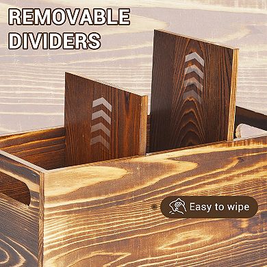 Kitchen Utensil Holder, Utensil Organizer with Handle, Cooking Utensil Caddy for Silverware