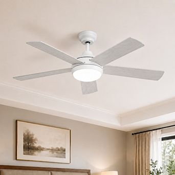 48 Inch Smart Indoor Control Ceiling Fan with Light and Remote DC Motor Quiet Fan by GRANDJOY