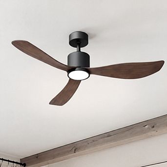 52" Ceiling Fan with LED Lights and Remote, Quiet Reversible DC Motor for Bedroom Dining Living Room