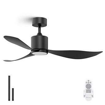52 Inch Ceiling Fan with Light Remote Control Energy Efficient DC Motor 4CCT Dimmable by GRANDJOY