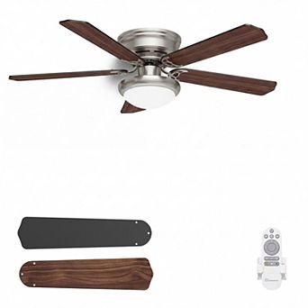 52 Inch Ceiling Fan with Light Remote Control Quiet DC Motor for Bedroom Living Room by GRANDJOY