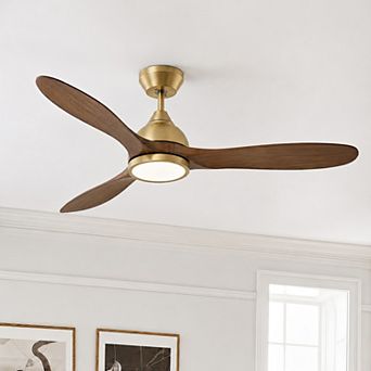 52 Inch Modern Ceiling Fan with Light and Remote, Reversible Quiet, 3CCT Dimmable Memory for Bedroom