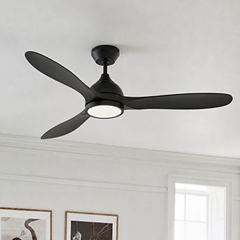 52 Inch Modern Ceiling Fan with Light and Remote, Reversible Quiet, 3CCT Dimmable Memory for Bedroom