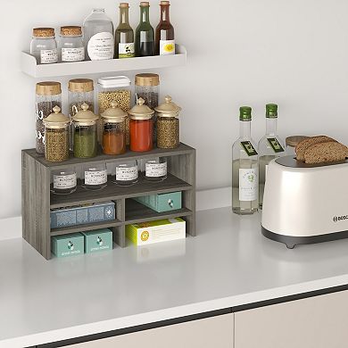Furinno Desk Organizer Office Shelf with Open Storage for Bedroom Kitchen