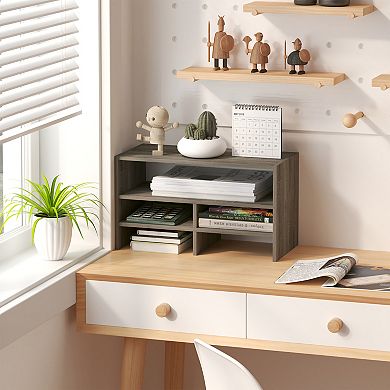 Furinno Desk Organizer Office Shelf with Open Storage for Bedroom Kitchen