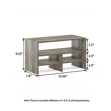 Furinno Desk Organizer Office Shelf with Open Storage for Bedroom Kitchen