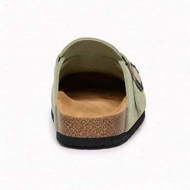 Plakton Women's Clog in Full Grain Suede Blogg