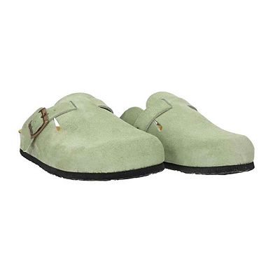 Plakton Women's Clog in Full Grain Suede Blogg