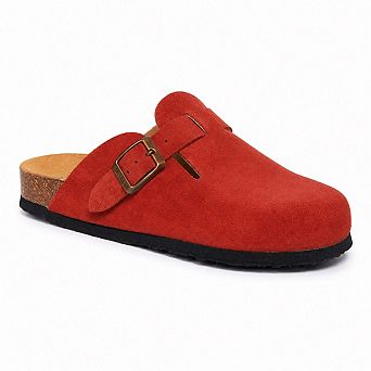 Plakton Women's Clog in Full Grain Suede Blogg
