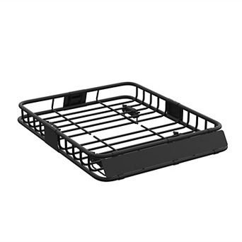 Universal Roof Rack Basket, 300 Lbs Capacity, Heavy Duty Car Top Cargo Carrier for SUV Truck