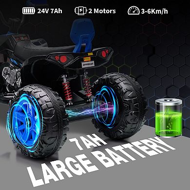 24V 2-Seater Electric Kids ATV Ride-On Car