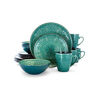 Embossed Boho Mosaic Crockery Set