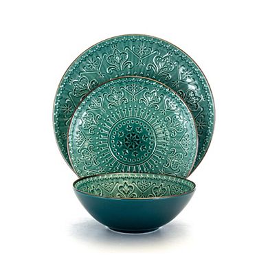 Embossed Boho Mosaic Crockery Set
