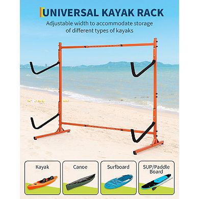 Kayak Stand Freestanding Storage Rack for Kayak Canoe Boat Paddle Board SUP Surfboard SUP Board