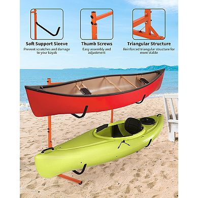 Kayak Stand Freestanding Storage Rack for Kayak Canoe Boat Paddle Board SUP Surfboard SUP Board