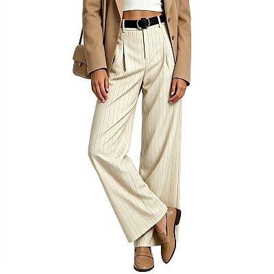 womens pleated dress pants Women's Black, Front, Comfort-Waist Own the Room The New Era of Elegance in Tall Womens Pants Reinvent your style with our Wide Leg Pleated Womens Tall Dress Pants 2.0 Women's Pleated Twill Slacks