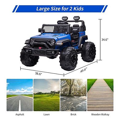 24V 2-Seater Electric Ride-On Car for Kids
