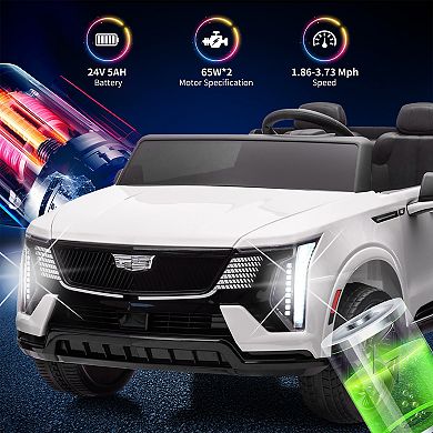 24V 2-Seater Licensed luxury SUV Electric Ride-On Truck for Kids