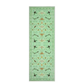 Vintage Butterfly Print Area Rug, Non-Slip Washable Runner Rug for Living Room, Kitchen, Bedroom
