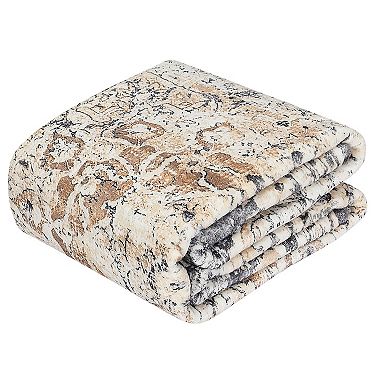 Machine Washable Non-Slip Area Rug Vintage Medallion Carpet Low Pile, Soft Throw Rug
