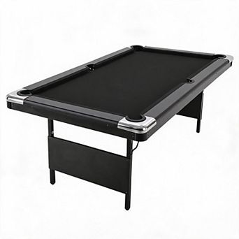 7FT Foldable Billiard Pool Table, Multipurpose Portable Game Table Full Kit for Family Game Room Use